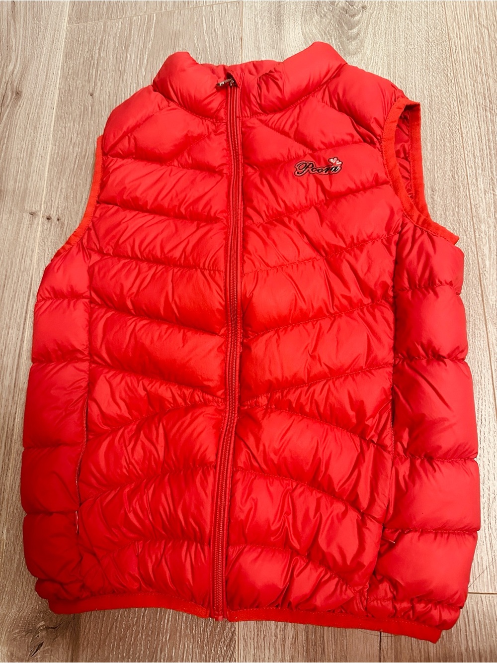 Jones New York Red Puffer Vest Like New